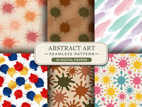 Abstract Art Liquid Splash Pattern: A Creative Tool for Modern Designers