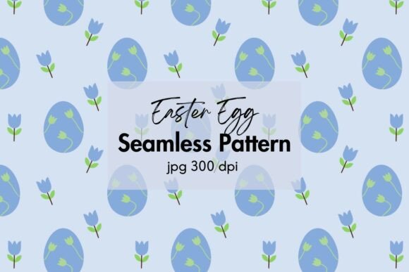 Easter Eggs Flowers Seamless Pattern: A Versatile Design for Creative Projects
