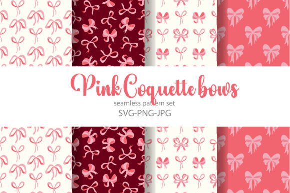 Pink Coquette Bows Prints for Creative Designers and Businesses