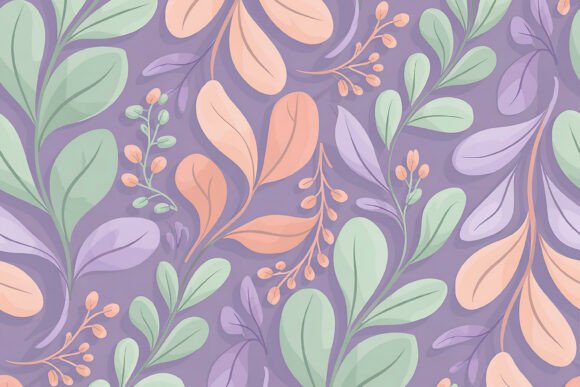 Purple and Green Floral Tile Pattern: A Strategic Design Choice for Modern Creatives