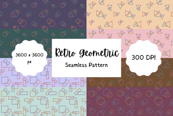 Retro Geometric Seamless Pattern Design: A Nostalgic Touch for Modern Creativity