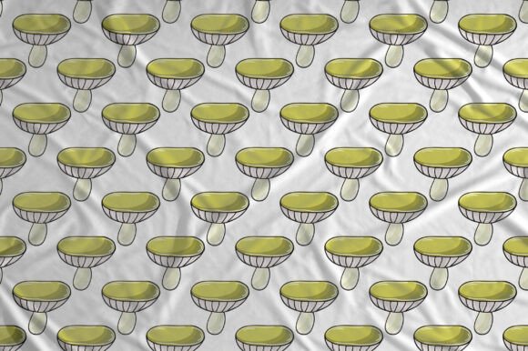 Seamless Pattern with Forest Mushrooms: A Creative Resource for Artists and Designers