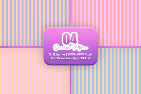 Soft Candy Striped Seamless Pack: A Versatile Design Resource for Creatives