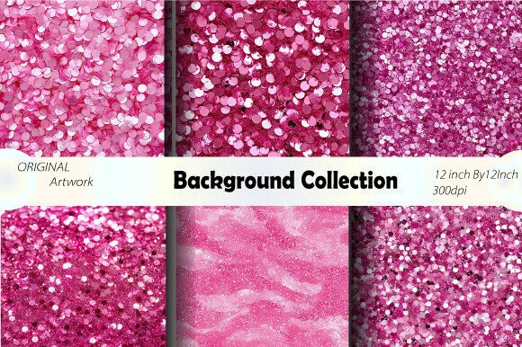 Soft Pink Glitter Seamless Pattern