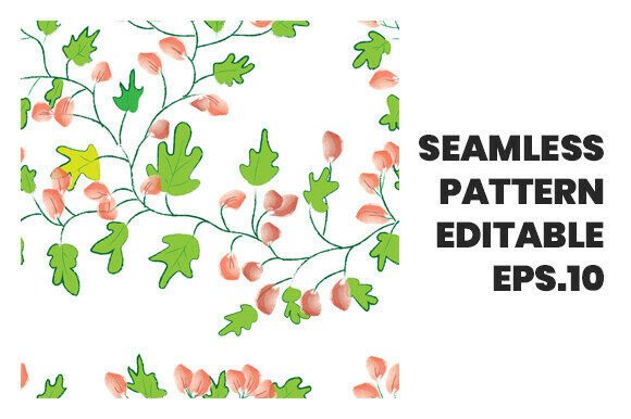 Vector Flowers Seamless Pattern EPS.10