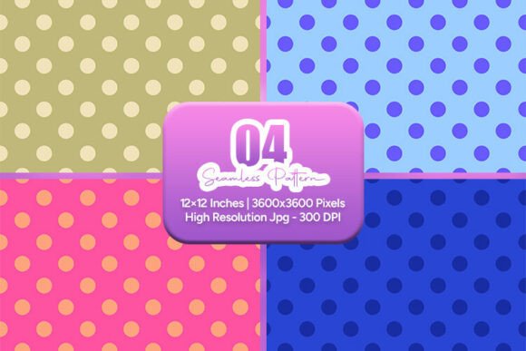 Vibrant Blue and Pink Polka Dot Seamless: A Fresh Twist for Creative Projects